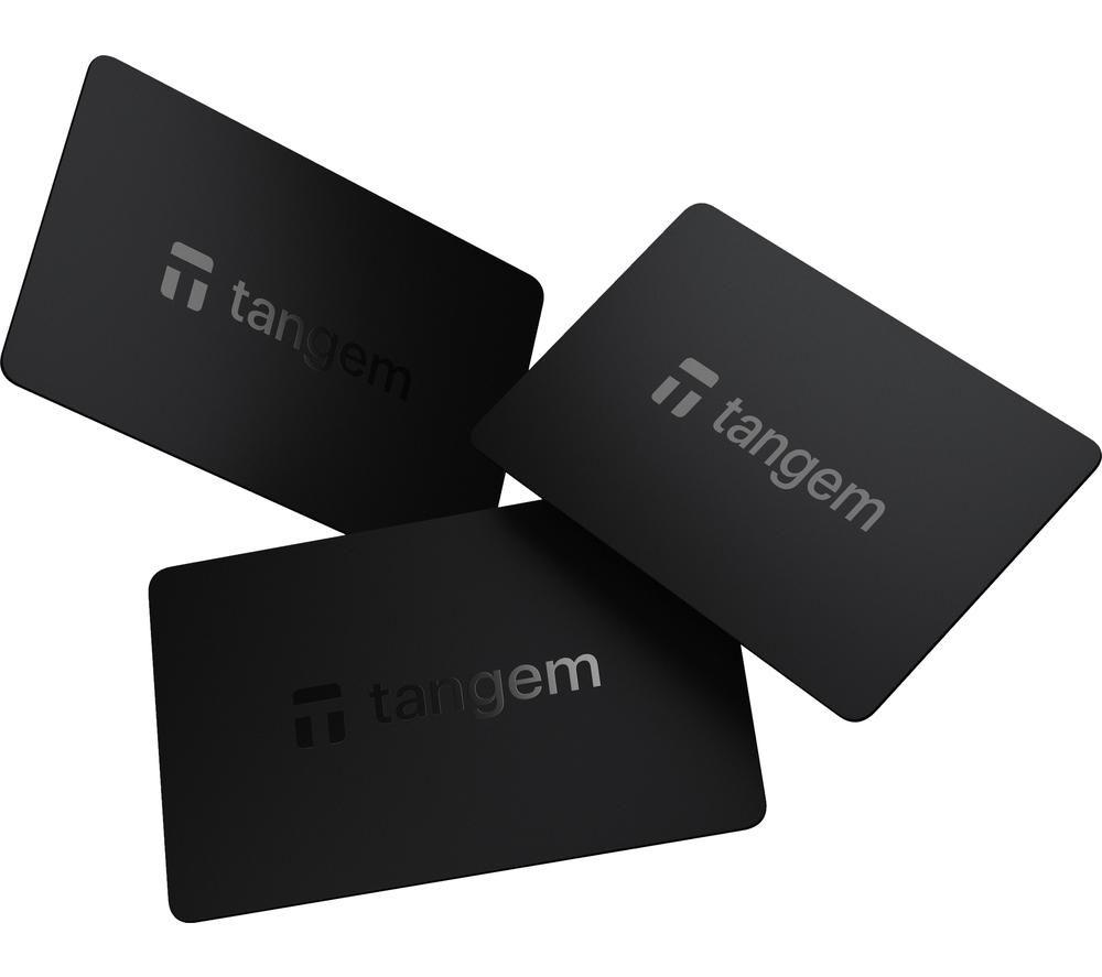 TANGEM Card 2.0 Hardware Crypto Wallet - Pack of 3, Black
