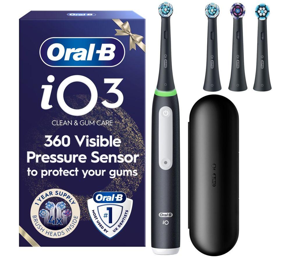 ORAL-B ORAIO3BKGP iO3 Electric Toothbrush - Black, Black
