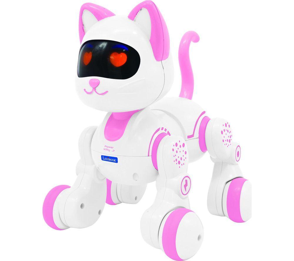 LEXIBOOK Power Kitty Robot Cat - White & Pink, White,Pink