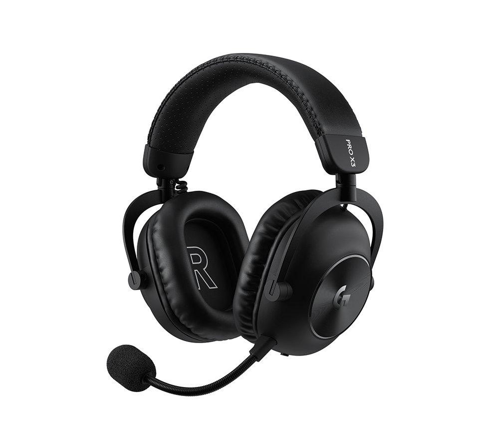 LOGITECH PRO X3 LIGHTSPEED Wireless Gaming Headset - Black, Black