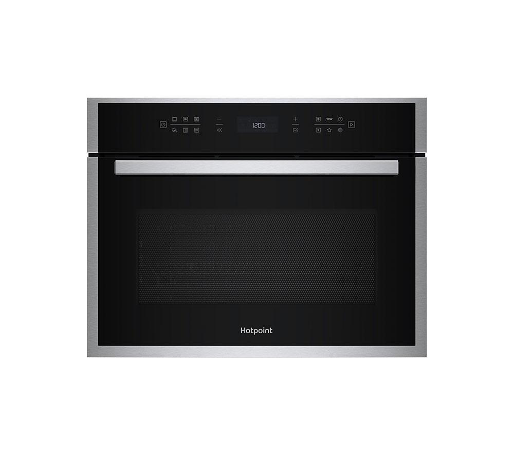HOTPOINT Class 6 HCW6O7HTSXUK Compact Oven With Microwave - Stainless Steel, Stainless Steel