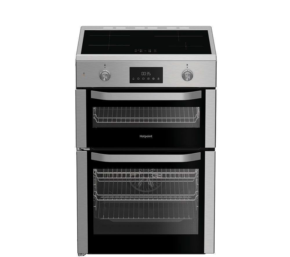 HOTPOINT Multiflow HDE6IDC2X 60 cm Electric Induction Cooker - Stainless Steel, Stainless Steel