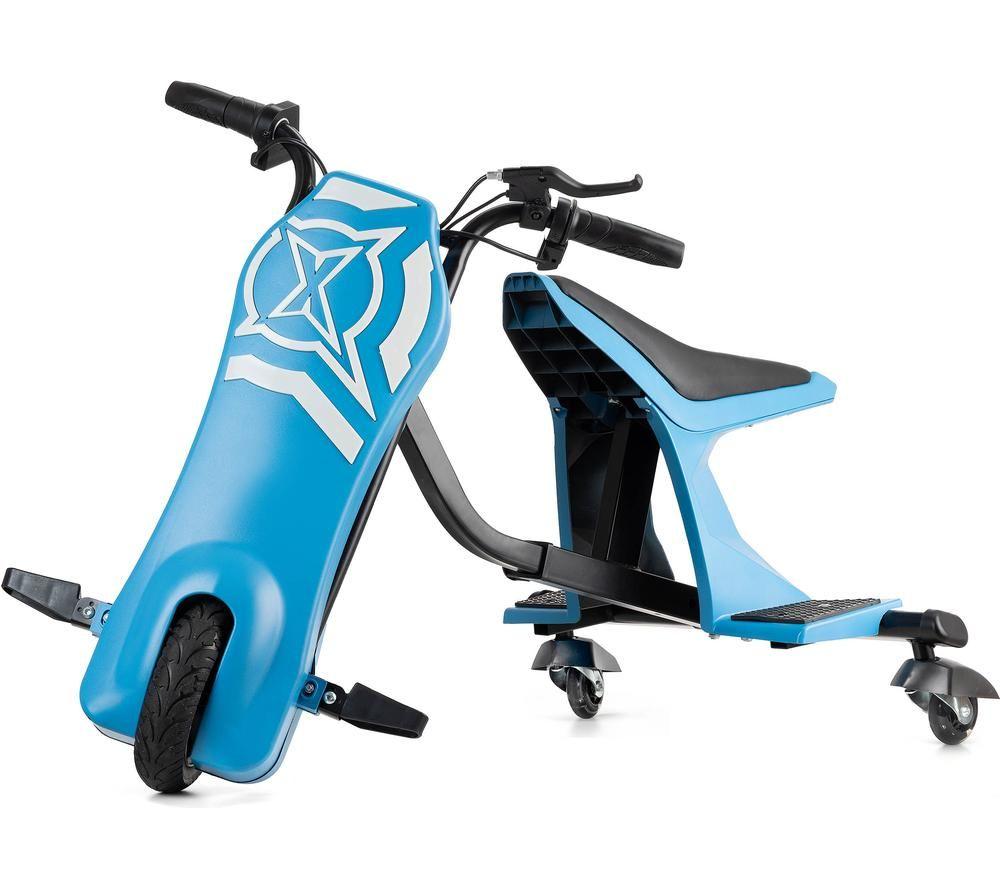 XOOTZ Vortex Kids' Electric Drift Trike - Black & Blue, Black,Blue