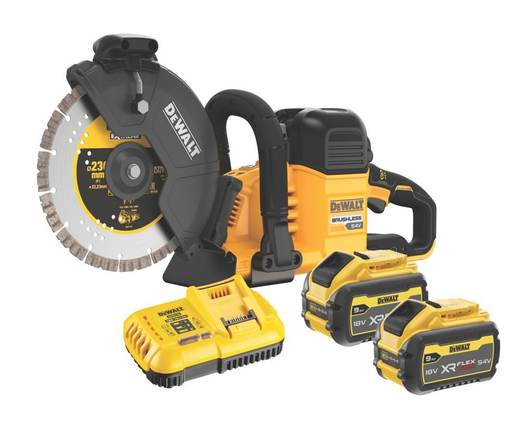 DEWALT DCS691X2-GB 230mm 54V 2 x 9.0Ah Li-Ion XR FlexVolt Brushless Cordless Cut-Off Saw