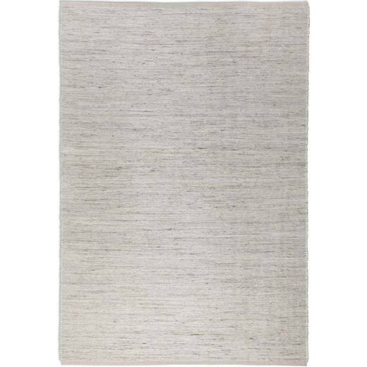 Handloom Jute Dhaka Cotton Plain Rug - White, 190 x 280cm