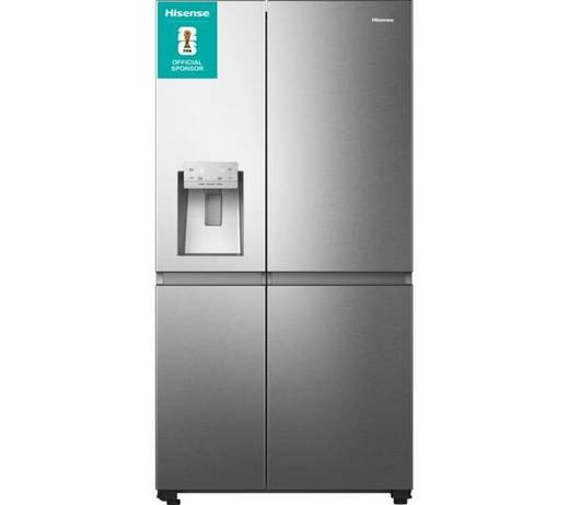 HISENSE PureFlat Infinite RS818N4TIE American-Style Smart Fridge Freezer - Grey Stainless Steel