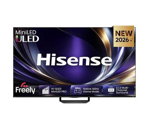 HISENSE U7S PRO 75" Mini LED 4K 165 Hz Smart AI TV with Freely - 75U7STUK PRO