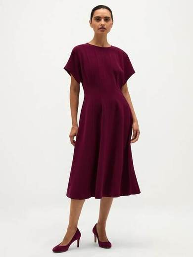 Hobbs Melina Midi Dress, Purple