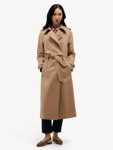 Hobbs Petite Livia Shower Resistant Trench Coat, Brown