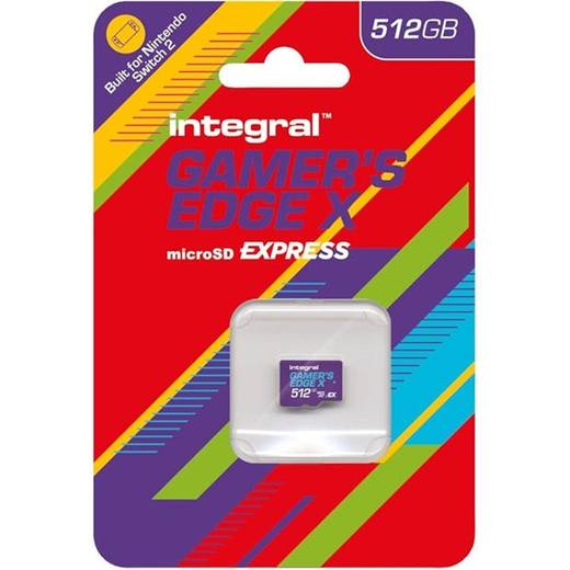 Integral 512GB Gamers Edge X Micro SD Express Card for Nintendo Switch 2 up to 890MB/s Read 810MB/s Write