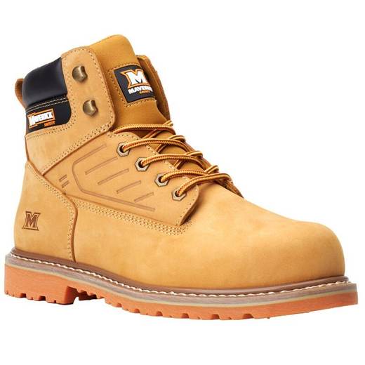 Maverick Rebel Nubuck Safety Boots Honey Size 8