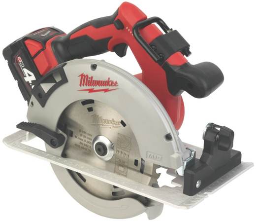 Milwaukee M18 BLCS66-401B 190mm 18V 1 x 4.0Ah Li-Ion RedLithium Brushless Cordless Circular Saw