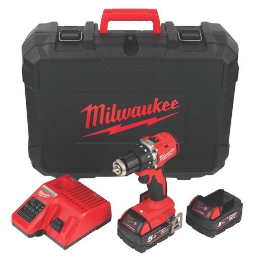 Milwaukee Next Generation M18BLPDRC-502C 18V 2 x 5.0Ah Li-Ion RedLithium Brushless Cordless Combi Drill