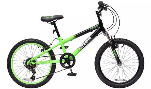 Piranha Obsession Boys 20 Inch Wheel Size Boys Bike - Green