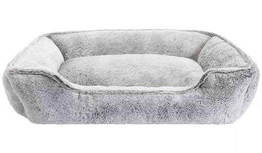 Plush Dog Box Bed - Large