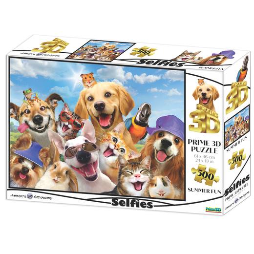 Prime 3D 500 Pieces Summer Fun Selfie Puzzle - Multicolour