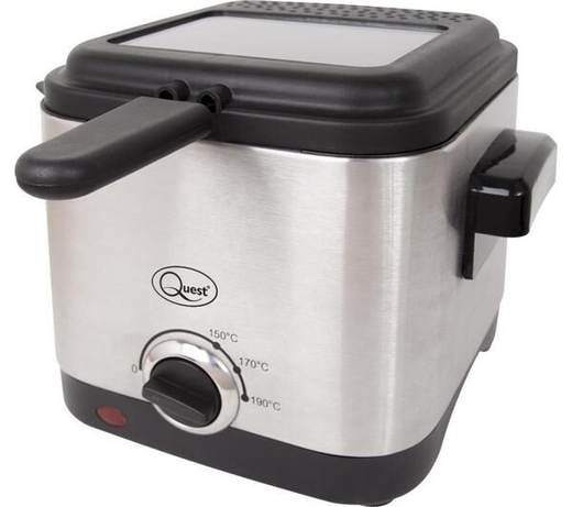 QUEST 34250 Deep Fryer - Black & Silver