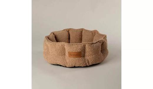 Scruffs Desert Brown Boucle Cat Bed - Small