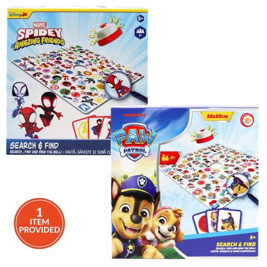 Search and Find Card Game - character variants shown