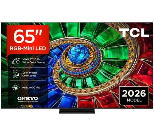 TCL RM7L 65" RGB-Mini LED 4K HDR Smart Google TV - 65RM7L-UK