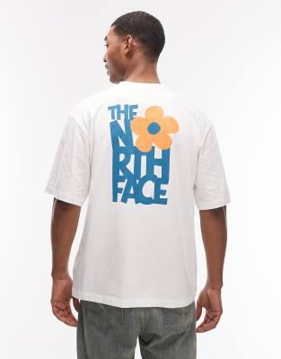 The North Face Flower backprint t-shirt in white