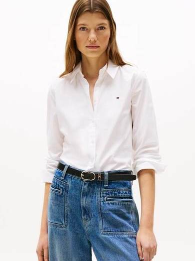 Tommy Hilfiger Cotton Long Sleeved Shirt, White