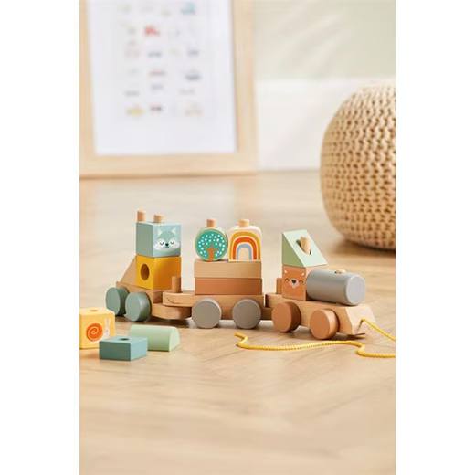 Tooky Toy Toylife Wooden Pull Along Train