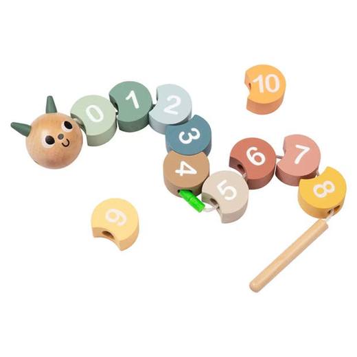 Tooky Toy Wooden Number Threading Game