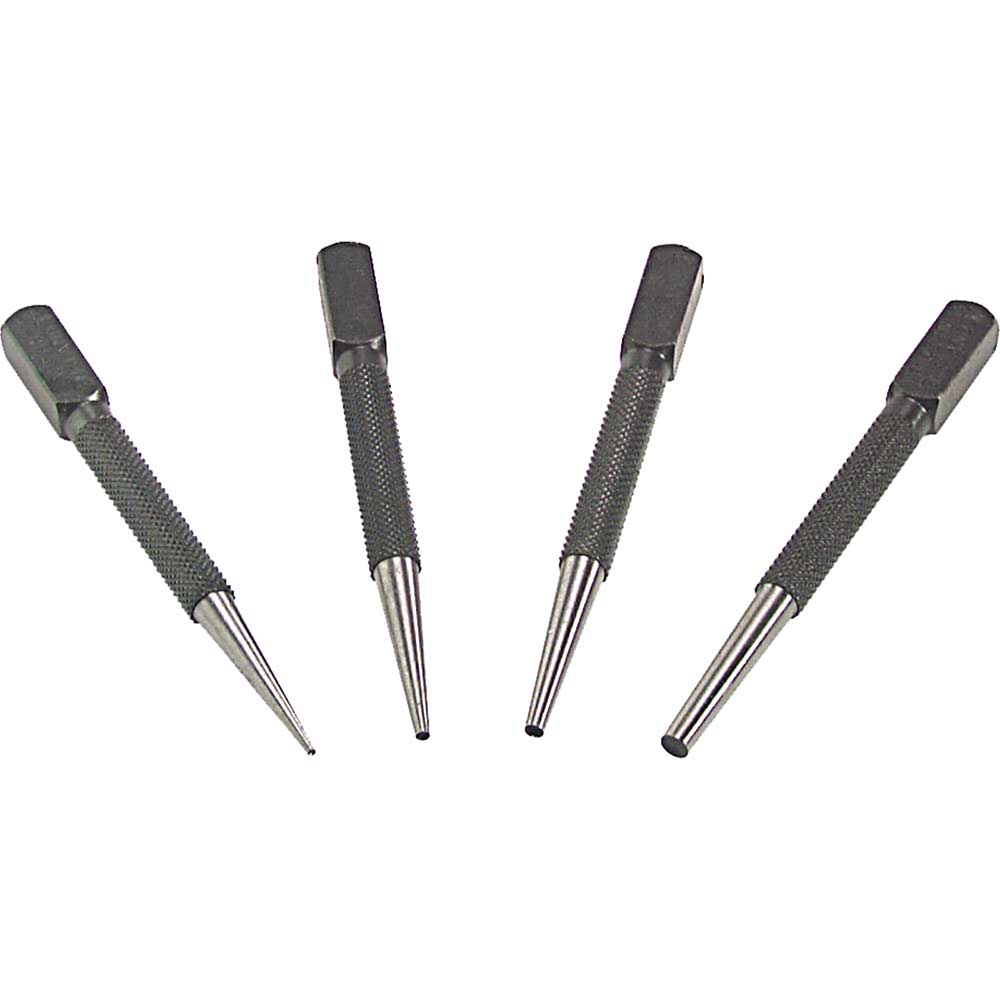 Priory 4 Piece Nail Punch Set
