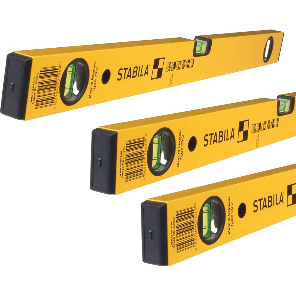 Stabila 3 Piece 70-2 Professional Level Set