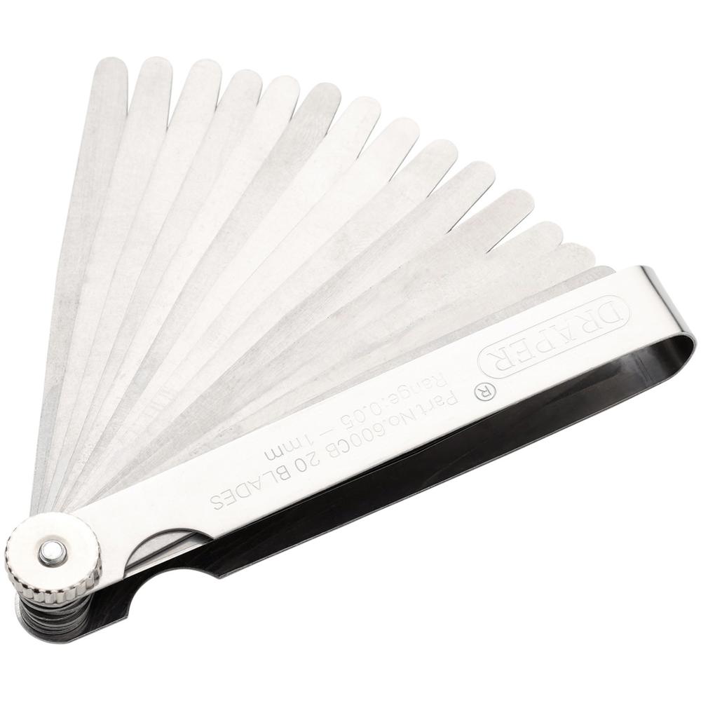 Draper 20 Blade Metric Feeler Gauge Set