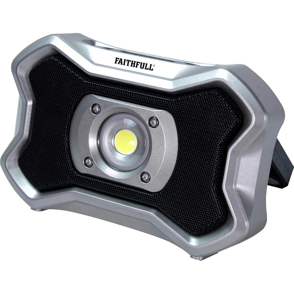Faithfull Rechargeable Worklight and Speaker