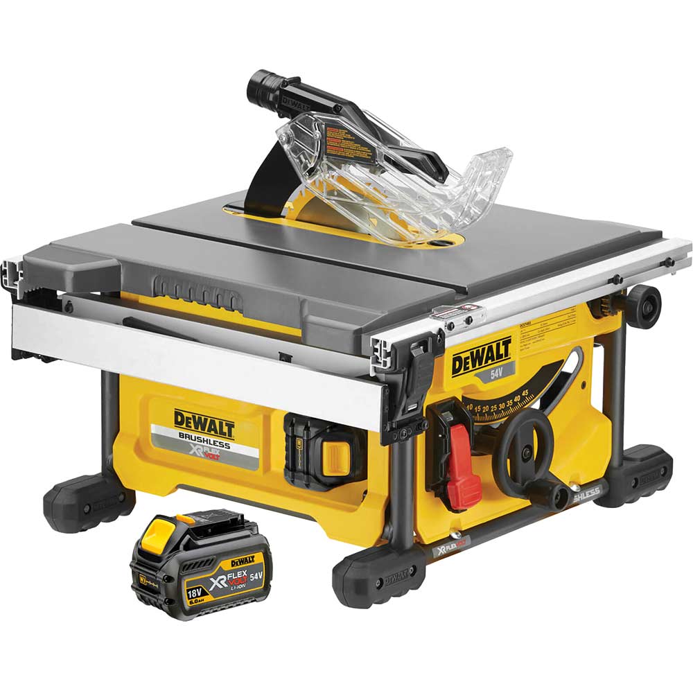 DeWalt DCS7485 54v XR Cordless Brushless FLEXVOLT Table Saw 210mm