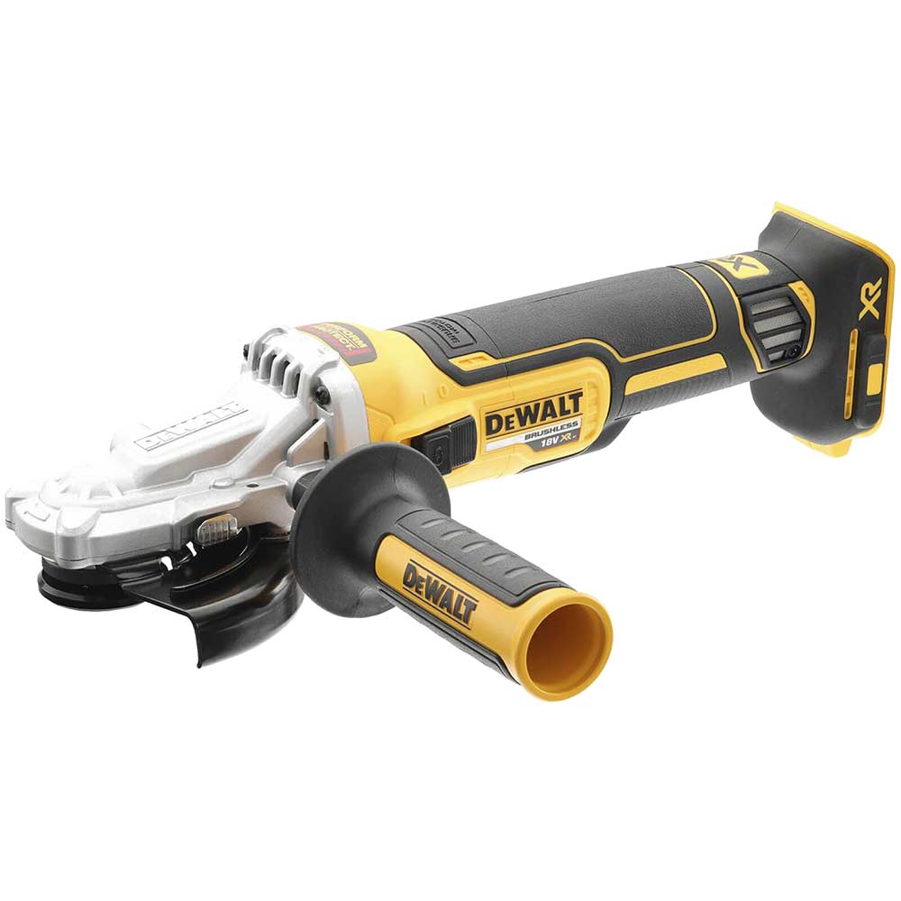 DeWalt DCG405FN 18v XR Cordless Brushless Flathead Angle Grinder 125mm