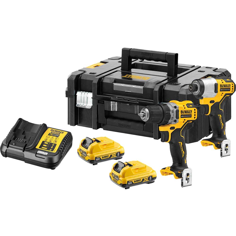 DeWalt DCK2110L2T 12v XR Cordless Brushless Drill Driver and Impact Driver