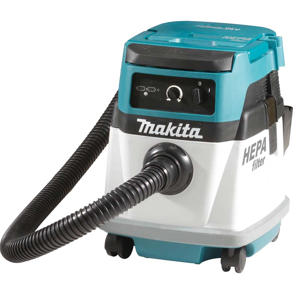 Makita DVC151L Twin 18v LXT Cordless / Corded Dust Extractor 240v
