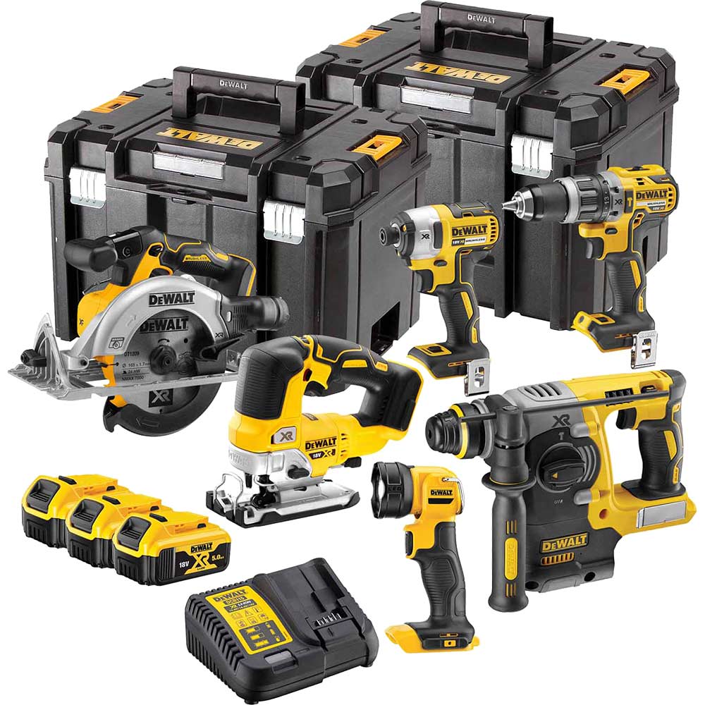 DeWalt DCK690P3T 18v XR Cordless Brushless 6 Piece Power Tool Kit