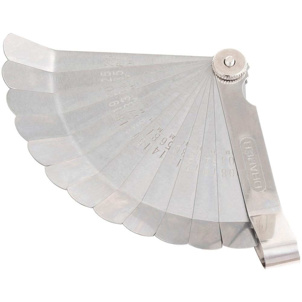 Draper 12 Blade Angled Feeler Gauge Set