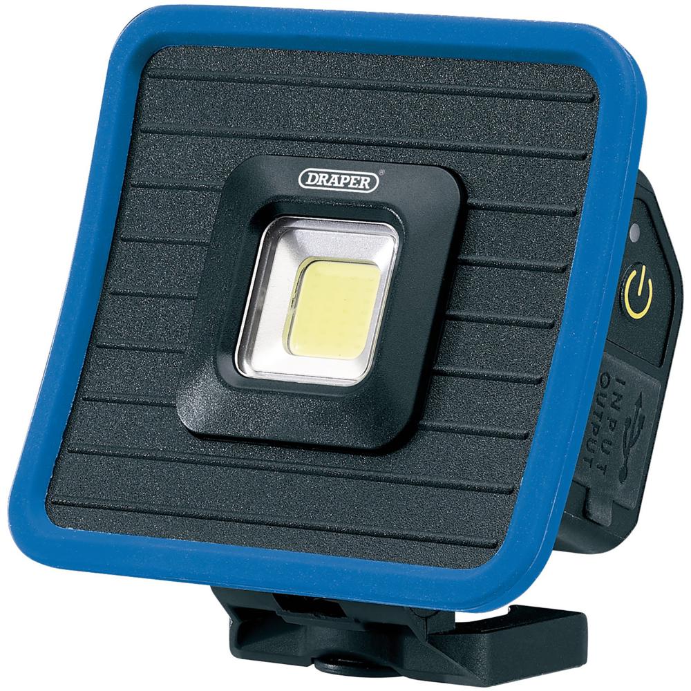 Draper COB LED Rechargeable Mini Flood Light and Power Bank