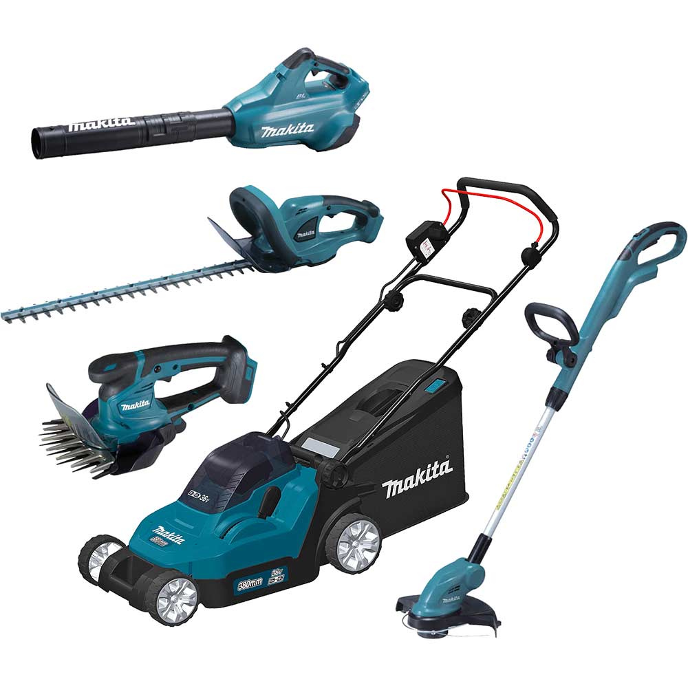 Makita 5 Piece 18v LXT Cordless Complete Garden Tool Kit
