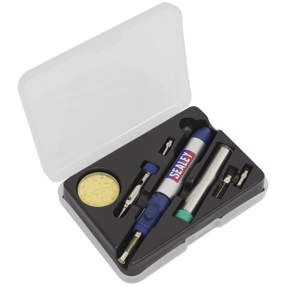 Sealey AK2953 7 Piece Micro Butane Torch Soldering Kit