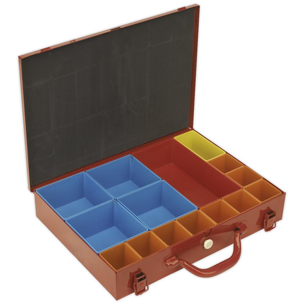 Sealey 15 Compartment Metal Organiser Case
