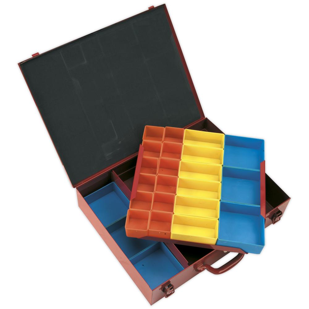 Sealey 27 Compartment Metal Organiser Case