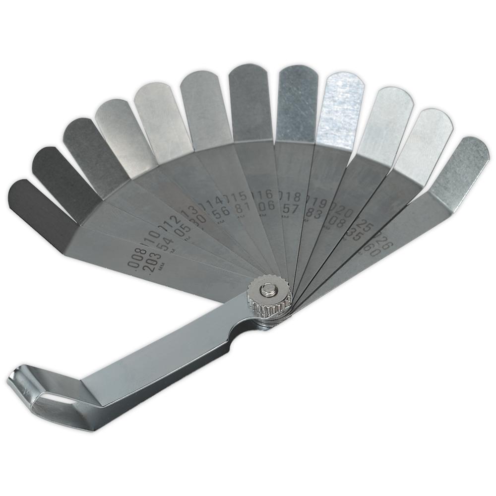 Siegen 12 Blade Feeler Gauge Offset Dual Marked