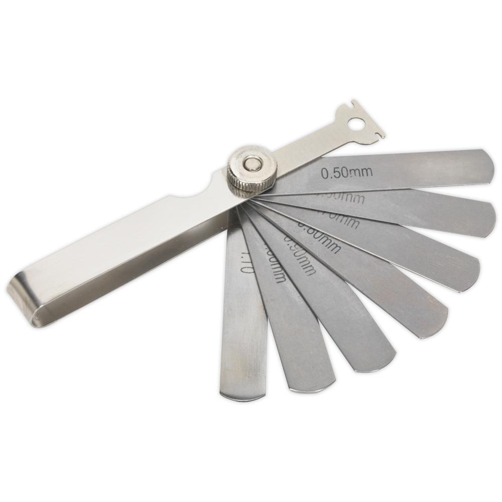 Sealey 7 Blade Spark Plug Feeler Gauge Tool Metric