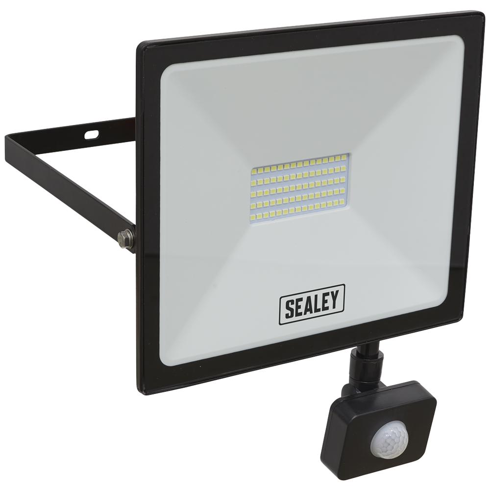Sealey Extra Slim PIR Sensor 50w LED Floodlight