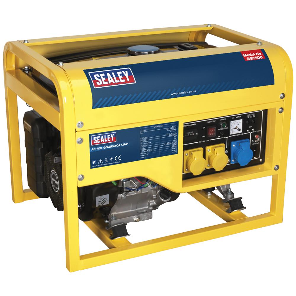 Sealey GG7500 Petrol Generator 6Kva