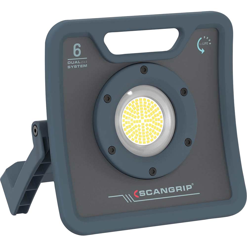 Scangrip Nova 6 C+R Dual Corded or Cordless Rechargeable Work Light