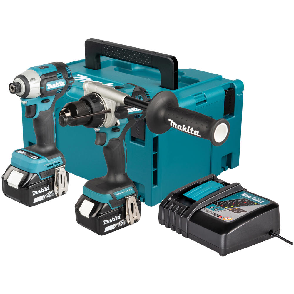 Makita DLX2566TJ 18v LXT Cordless Brushless Combi Drill and Impact Driver Kit