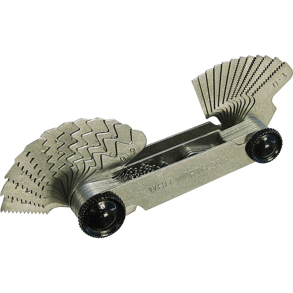 Faithfull Whitworth 52 Blade Screw Pitch Gauge